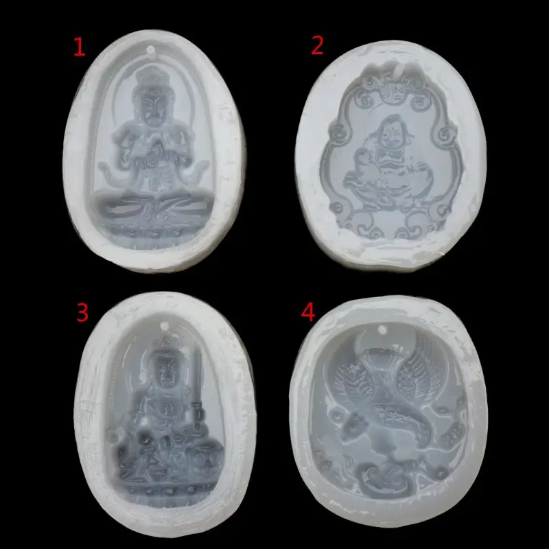 

Resin Mold Buddhism Pastry Pendant for Cake fondant Jewelry Making Charm 40GB