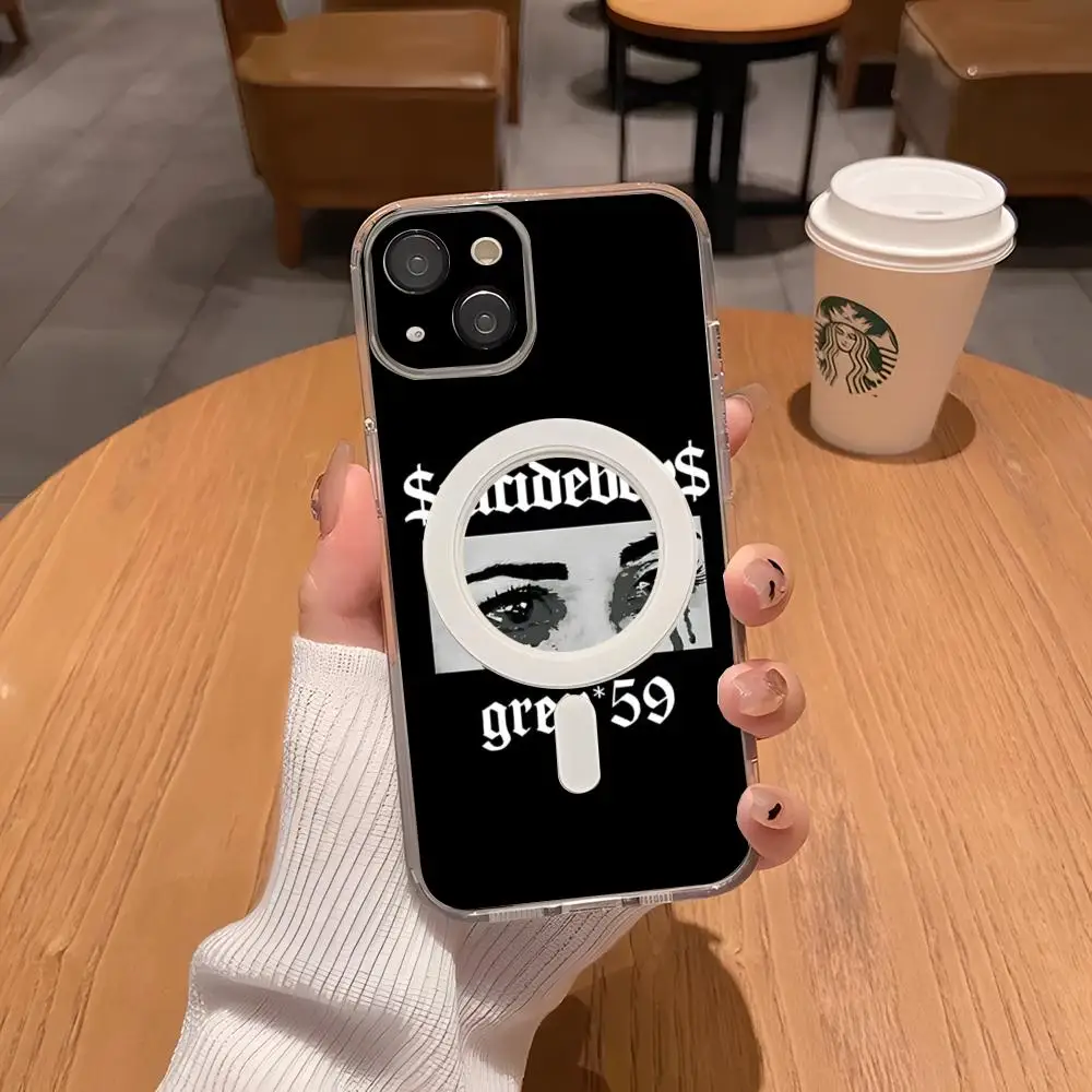 $uicideboy $ Uicideboy Suicideboys чехол для телефона IPhone 16 15 11 12 13 14 Plus Pro Max Magsafe с магнитной