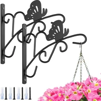 iron pot decor home garden basket hooks flower holder planter hooks lantern hanger plant bracket