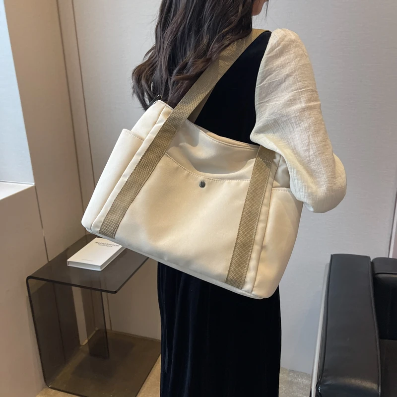 Large Capacity Girls Messenger Bag Women Travel Casual Tote Bags Vintage Large Canvas Pocket Shoulder Bag Female 2023 Handbags
