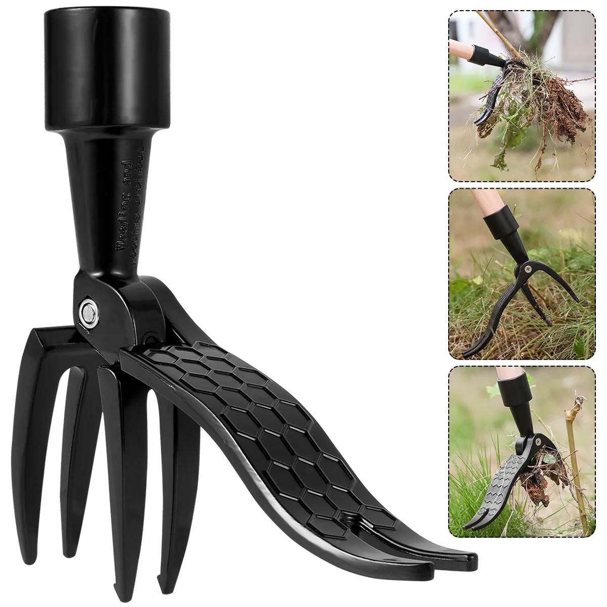 Newest High Quality Weeding Head Replacement Metal Weed Puller Head Gardening Digging Weeder Removal Accessory Garden Tool