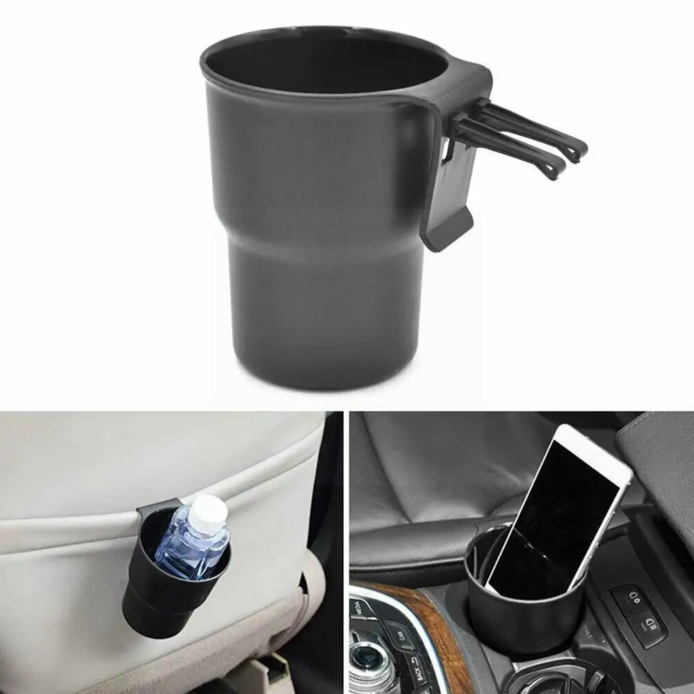 

Universal Car Cup Holder Hanging Air Vent Outlet Door Mount Bottle Drinks Holder for Coin Keys Phone Stand Multifunctional U5M0