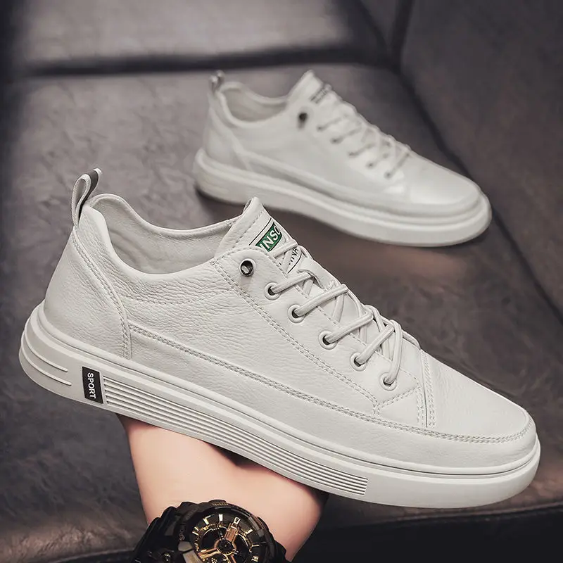 Men's White Casual Sneakers 2021 Autumn Vulcanized Shoes Boys Tenis Sport Shoes Male Sneakers Soft Sole Men Walking Shoe