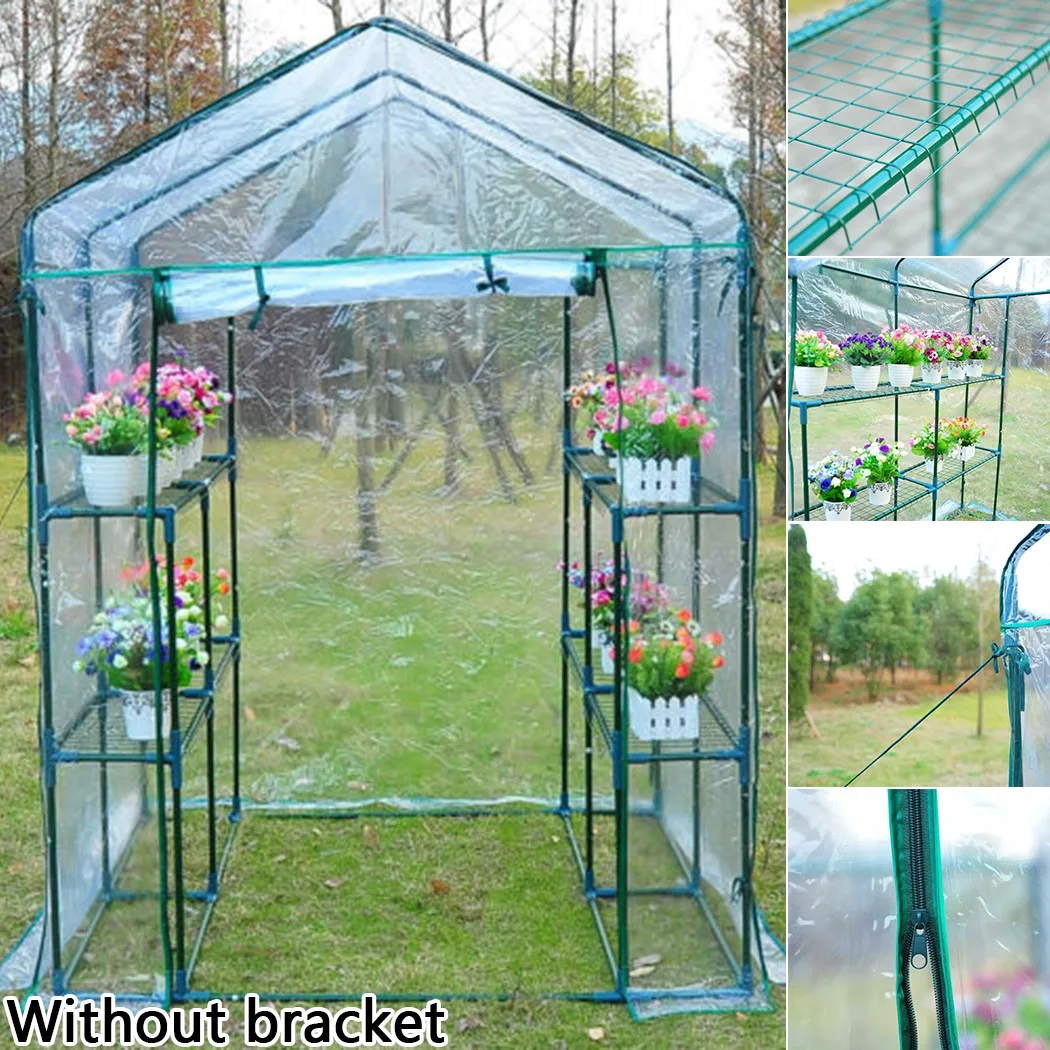 Drable New Practical Greenhouse Cover Greenhouse House Cover Mini Outdoor Outdoor Living PVC 73*143*195cm Garden