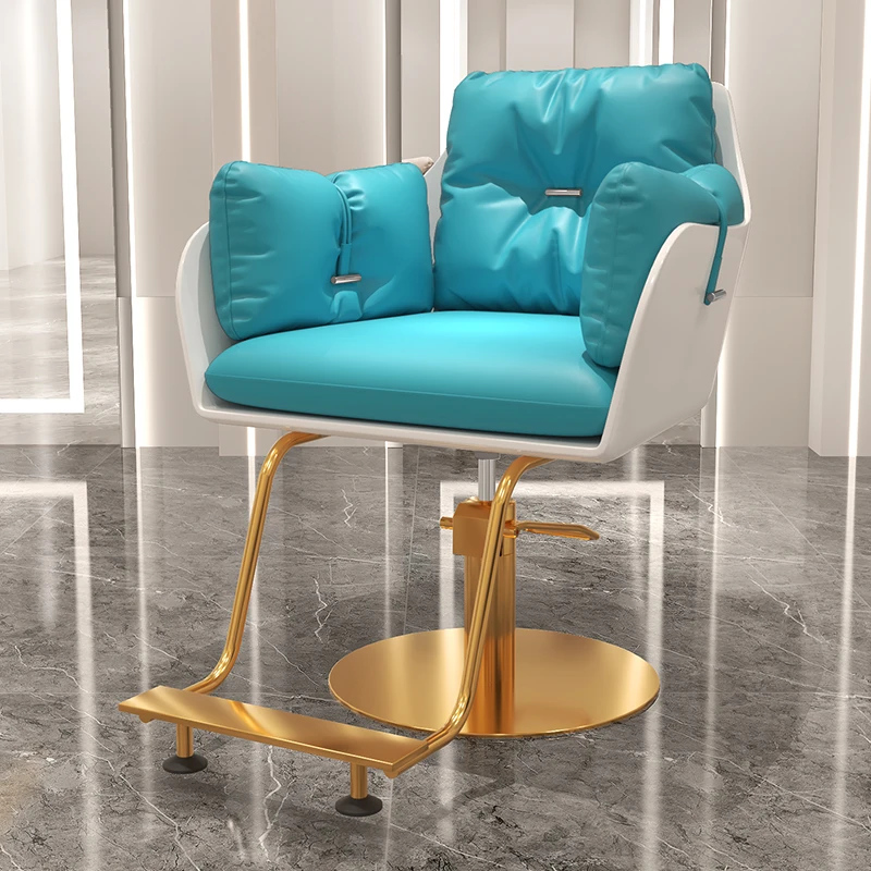 Золотые винтажные парикмахерские кресла вращающиеся Роскошные педикюрные