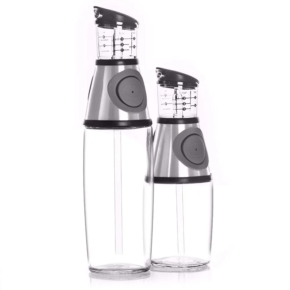 

9/17oz Olive Oil Dispenser Bottle Set Oil Vinegar Cruet with Drip-Free Spouts Kitchen Gadgets