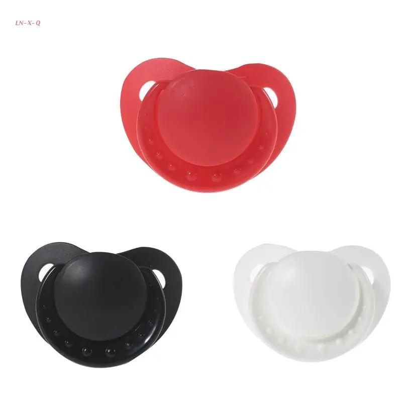 

Food Grade Silicone Adult Pacifier Dummy Big Size Nipple Wide-bore Soft Safety Adult Teether
