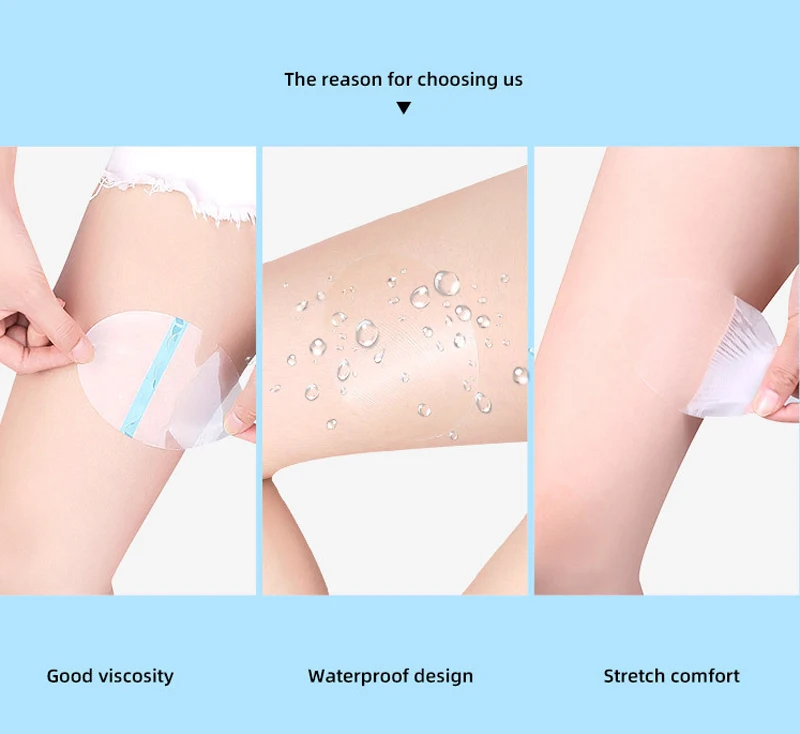 6Pcs Anti-Friction Thigh Tape Sweat Absorption Invisible Foot Pad Body Care Disposable Patches from Rubbing Stickers |