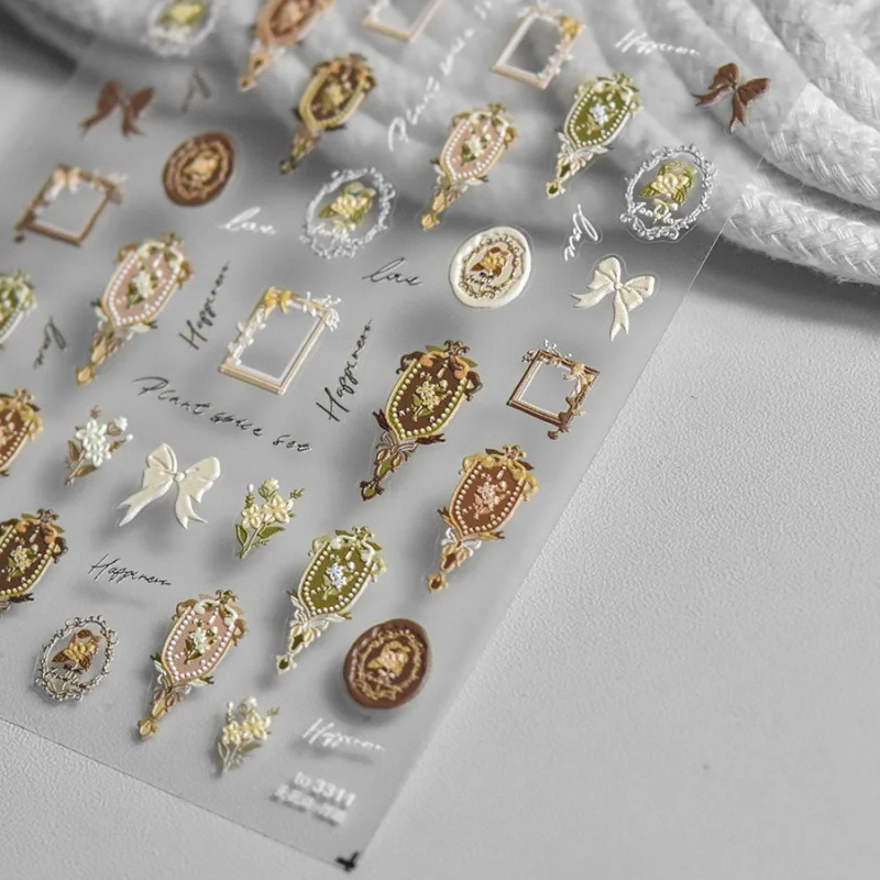 Рельефные наклейки для ногтей Tomoni популярные оптовая продажа с завода японские