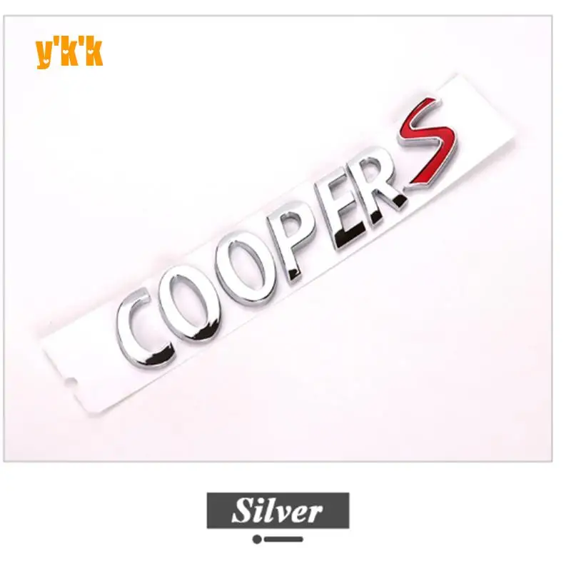 Для Mini Cooper S R56 R53 R60 F56 Аксессуары 3D ABS черный хром автомобильные буквы задний