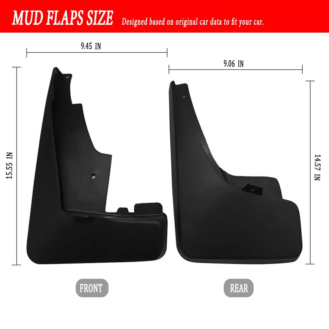 Mud Flaps Guards Fit for 2011-2021 Jeep Patriot MudFlaps Front & Rear MudSplash Accessories 4 Pcs