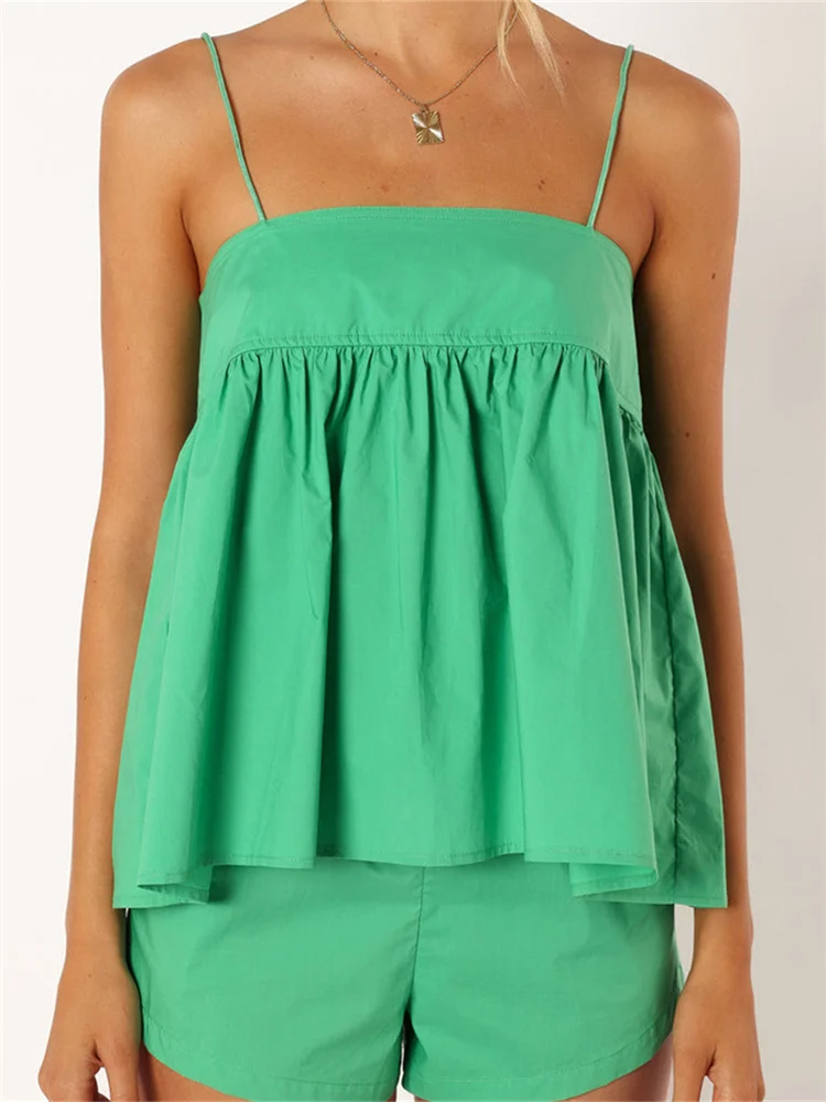 CHRONSTYLE женский комплект из 2 предметов с шортами на тонких бретельках открытые