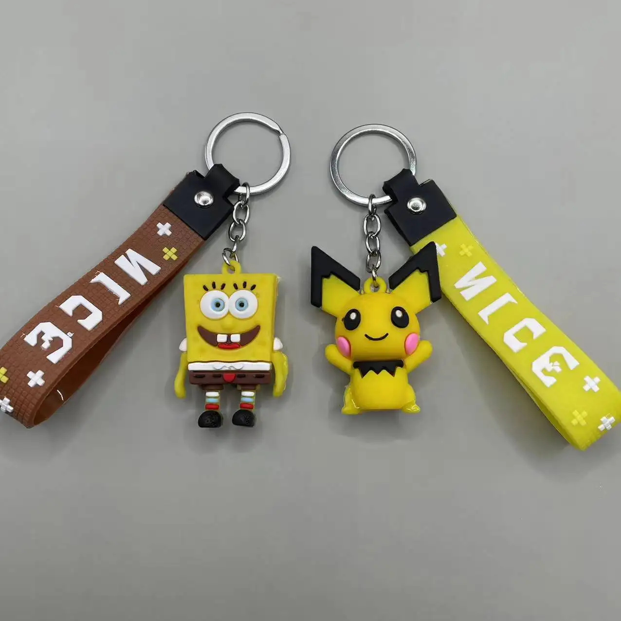 

Ribbon Pikachu Ribbon Sponge Baby Key Chain Bag Accessories Pokemon Car Key Pendant
