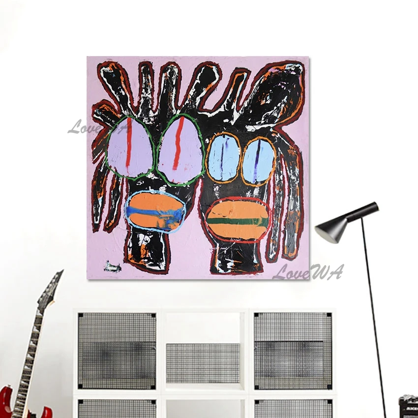 

Modern Canvas Art Abstract Figure Oil Painting Large Living Room Wall Pictures Decor Unframed Design Original Artwork Painting