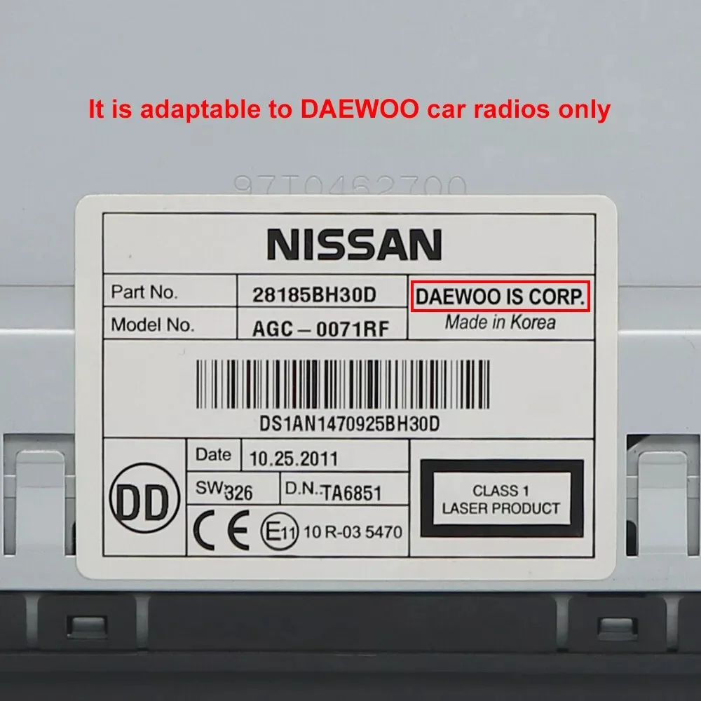 ЖК-дисплей приборной панели для автомобильного радиоприемника Nissan