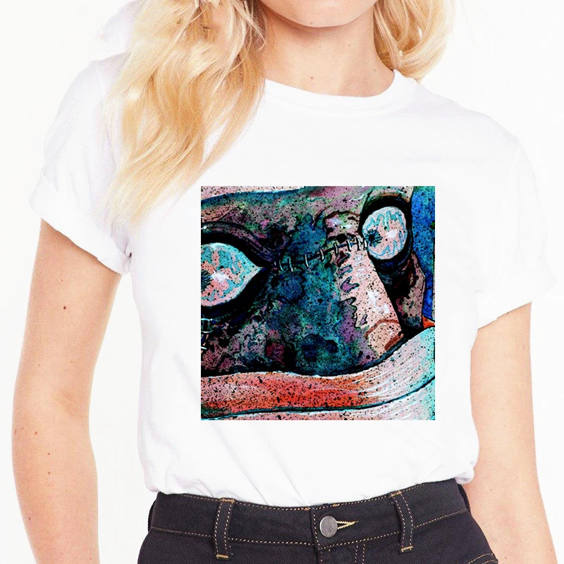 Женская футболка с коротким рукавом Shintaro Kago Винтажная в стиле Харадзюку женская