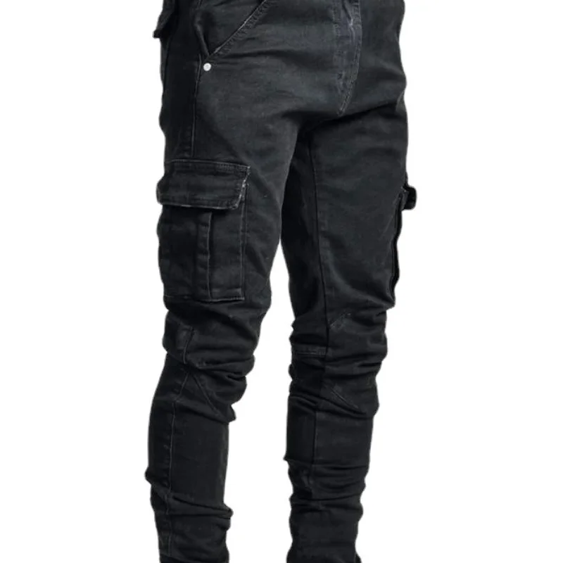 Y2K Men's Fashion Jeans Tight Denim Pants Straight Baggy Men's Cargo pants Hip Hop Street Fashion Skateboard Men's Pants
