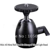 14 hot shoe mount stand adapter mini all metal ball head for camera monopod tripod light stand