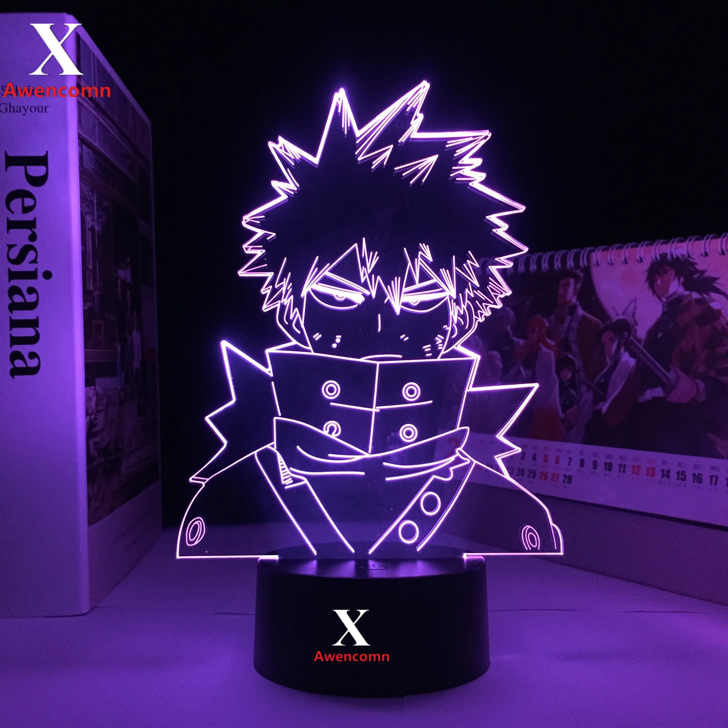 

Anime Lamp My Hero Academia Bakugo Chill Lamp for Bedroom Decor Night Light Kids Birthday Gift Dropshipping