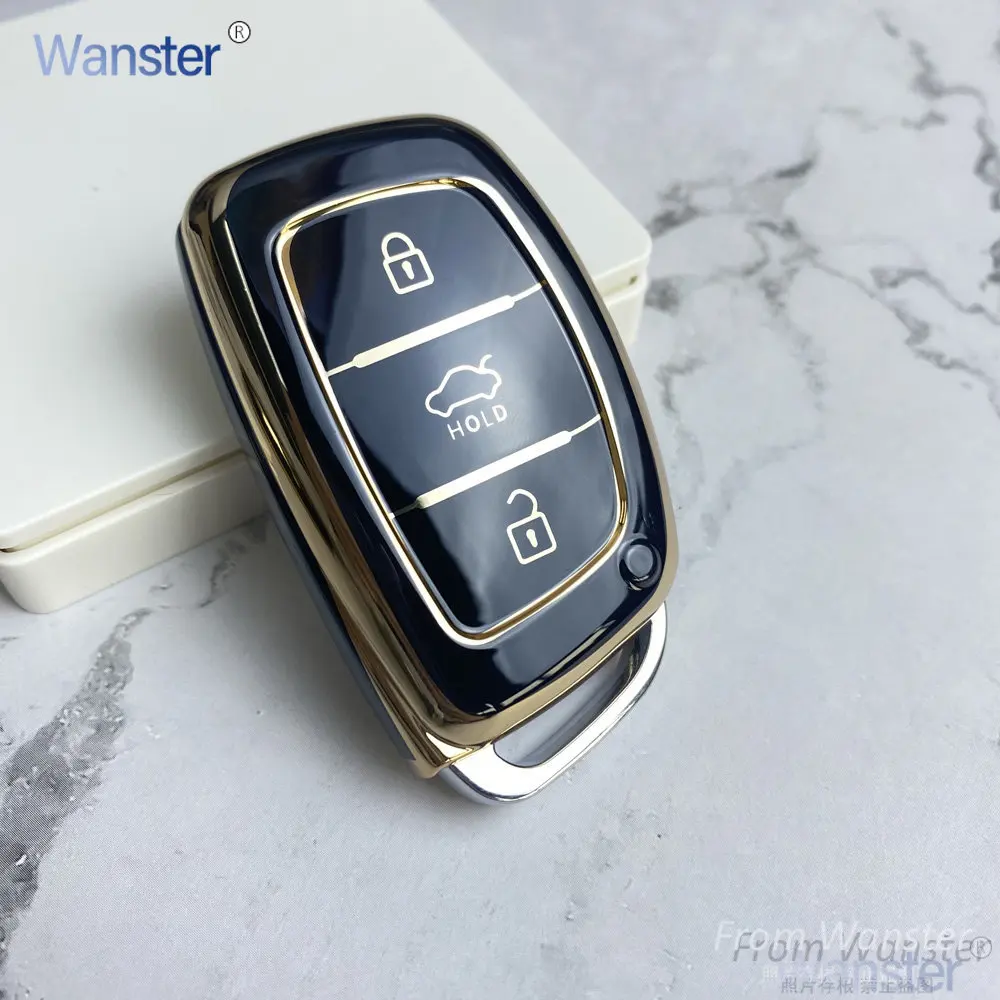 

Чехол для смарт-брелока с 3 4 кнопками для Hyundai Tucson Santa Fe Rena Sonata Elantra Creta Ix35 Ix45 I10 I30 I40 Solaris Accent