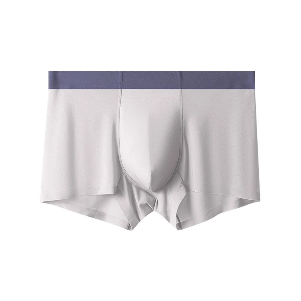 

Ice Silk Men Underwear Breathable Boxer Shorts Trunk Seamless Underpants Boxers Brief Bikini Bottom Elastic Male Panties Knicker