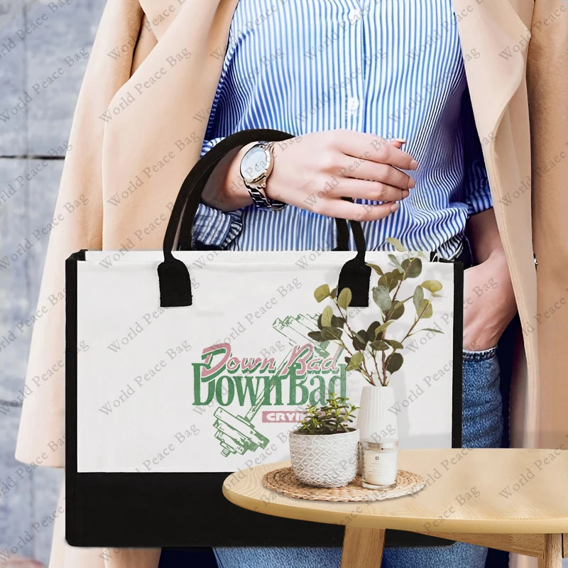 1 шт. большая индивидуальная холщовая пляжная сумка для покупок в тренажерном