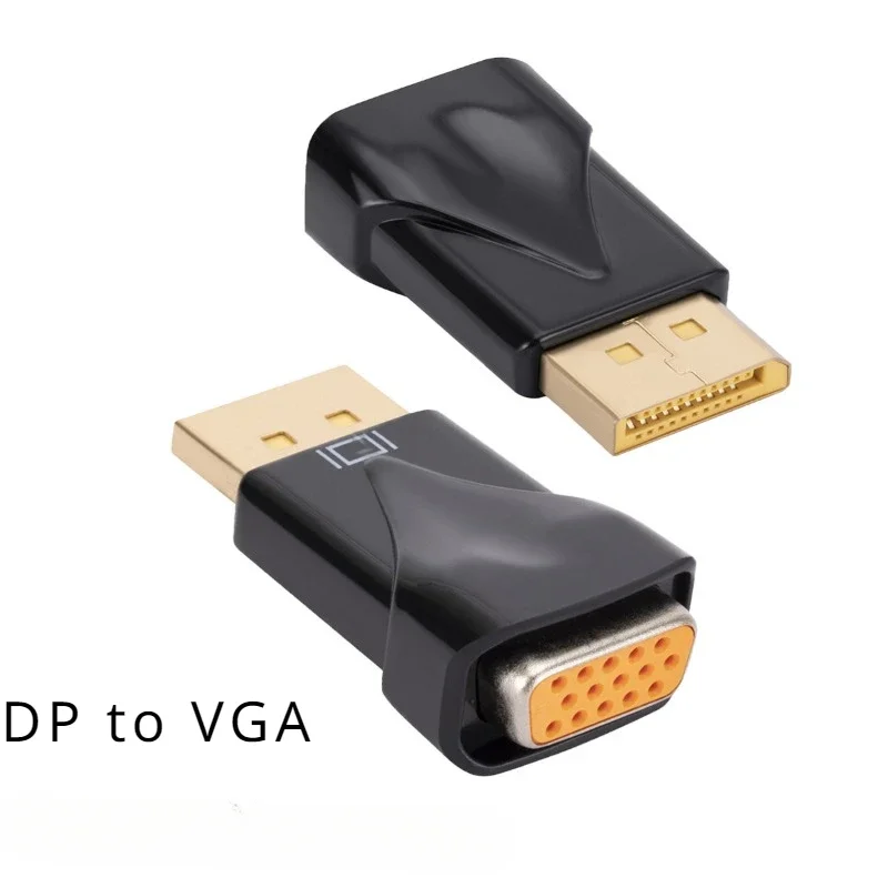 

1080P DP to VGA Converter Adapter DisplayPort Display Port Male to VGA Female Converter for PC Projector DVD TV Laptop Monitor