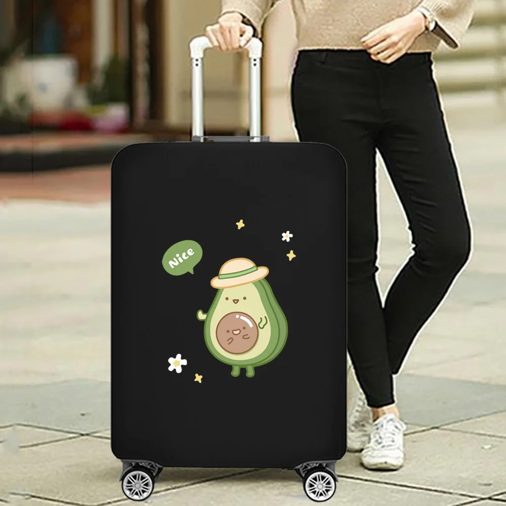 Avocado Print Thicken Luggage Cover Trolley Baggage Cover Suitable for 18 To 32 Inch Suitcase Case Dust Cover Travel Accessories