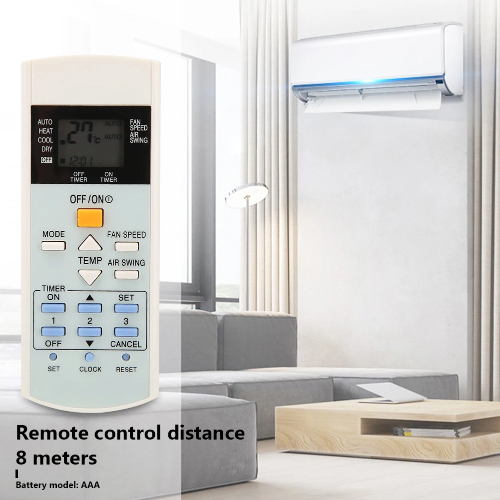 

Lightweight Space-saving Air Conditioner Remote Control for PANASONIC A75C3623 A75C3407 A75C3625 KTSX003 Accessories