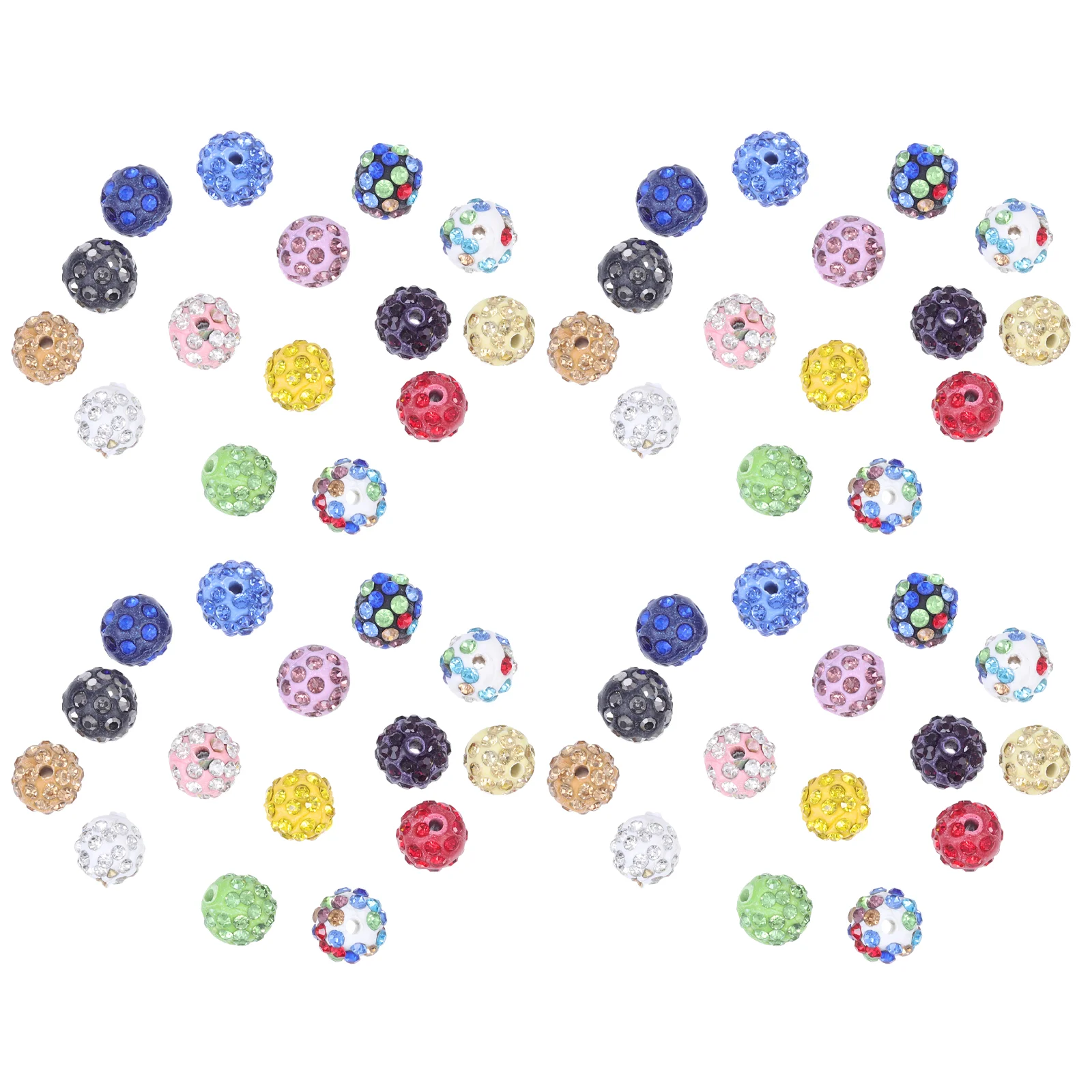 

Beads Bead Round Spacer Jewelry Making Crystal Lampwork Rhinestone Bracelet Charms Clay Decorative Craftingdiamond Diy Loose