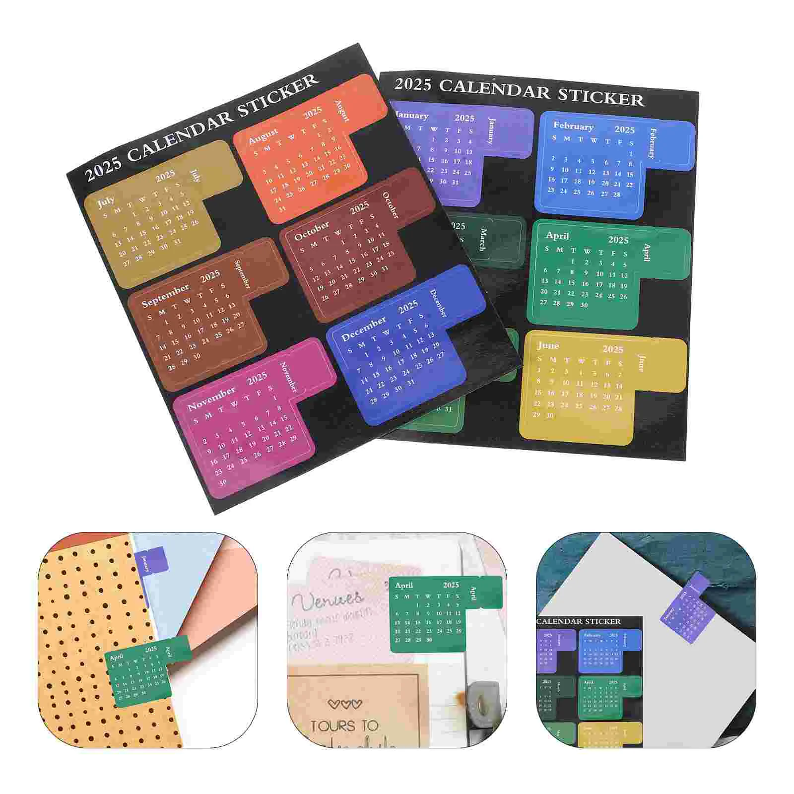 Наклейки-планировщики 2025 года блокноты с индексом для работы бытовые вкладки