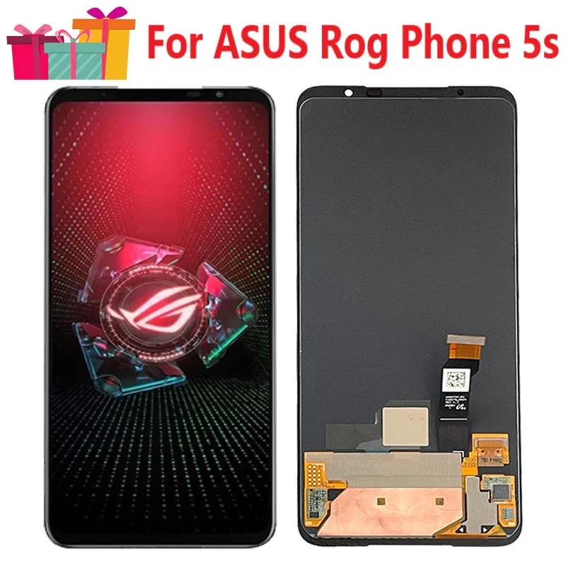 6 78 original amoled for asus rog phone 5s zs676ks lcd display touch screen replacement digitizer assembly for rog phone5s lcd free global shipping