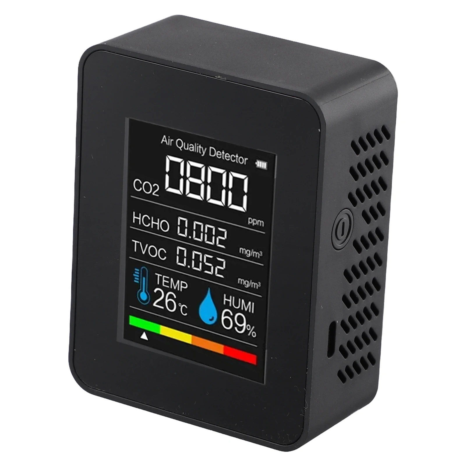 Детектор формальдегида HCHO TVOC 5 в 1 тестер качества воздуха емкость аккумулятора