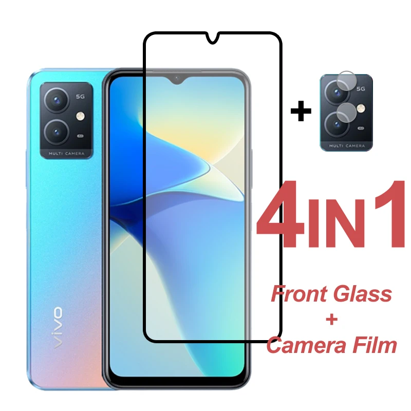 

Protective Glass For ViVo Y30S Y22S V25 Pro Y77 Y55 5G Y77e Y35 Full Cover Tempered Glass Screen Protector ViVo Y55 Camera Film
