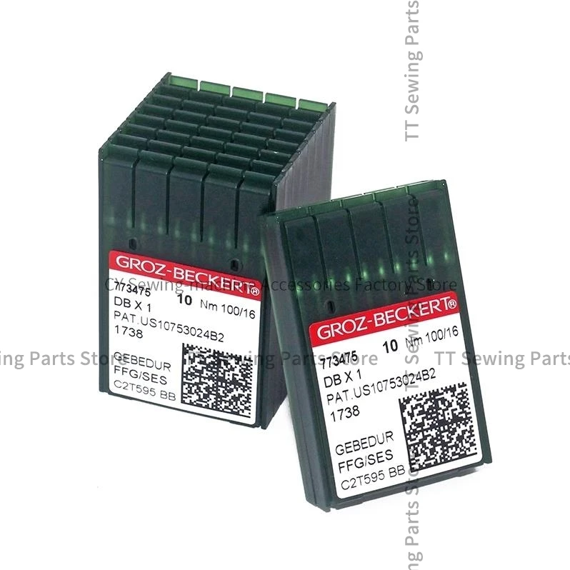 100 шт. DBX1 DB*1 термостойкие иглы немецкие Groz-Beckert с золотым титановым покрытием