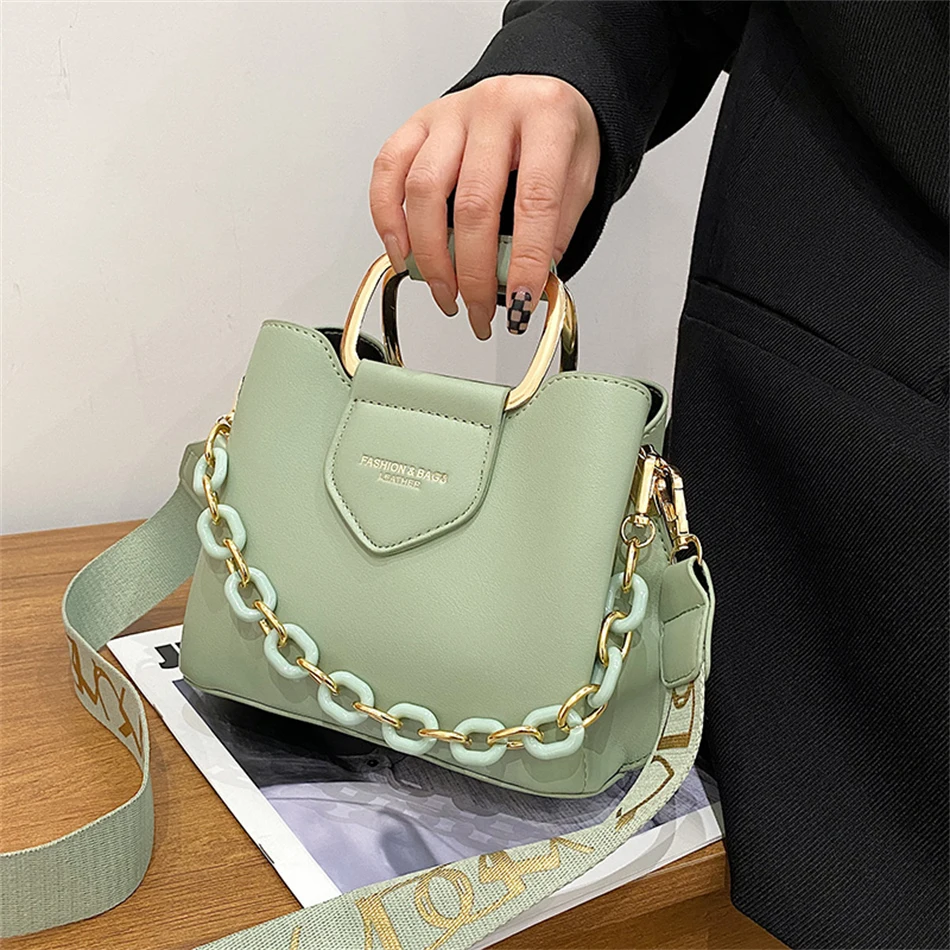 

Luxury Designer Women Bag Handbag Purses Vintage Bucket Bag Branded 2022 Winter New PU Leather Fashion Shoulder Messenger Bag