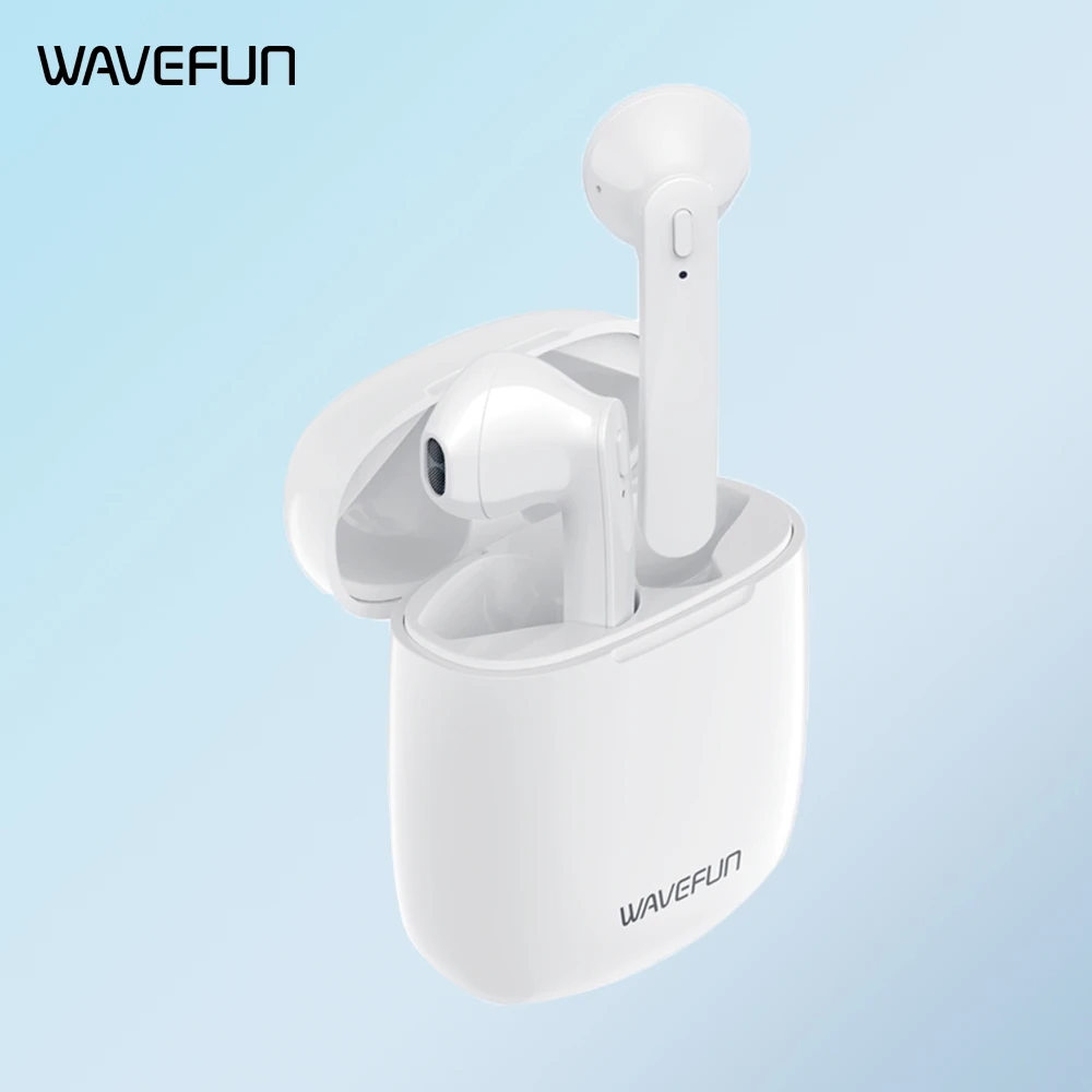 Беспроводные наушники Bluetooth Wavefun с микрофоном водонепроницаемые настоящие