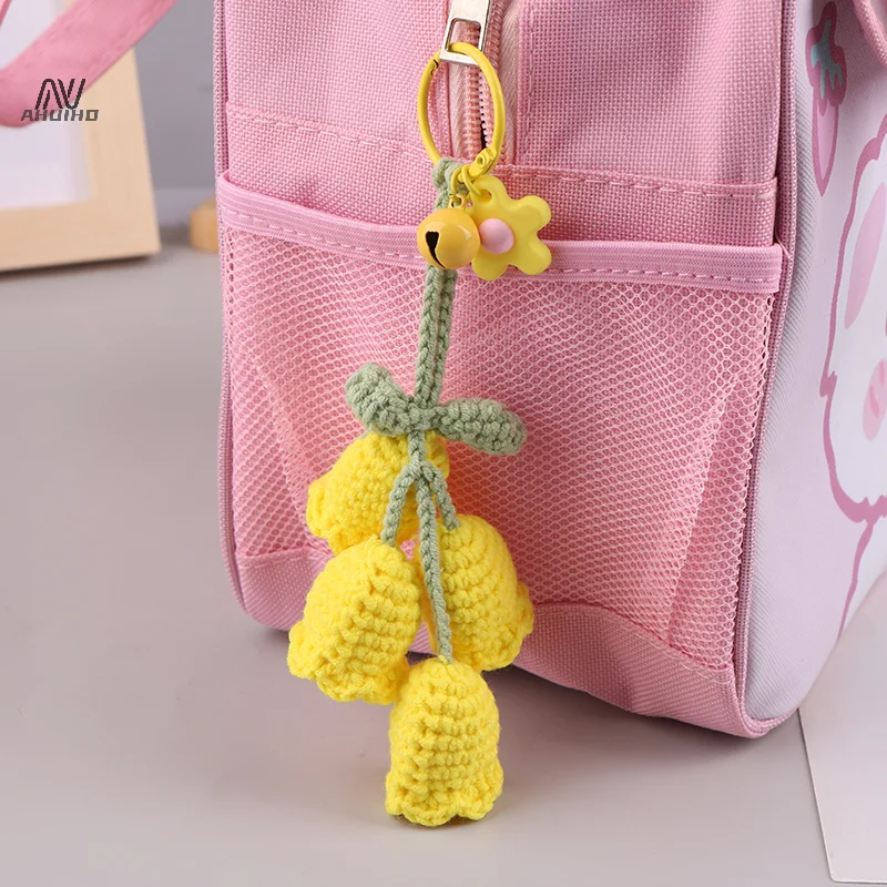 Трикотажный колокольчик Орхидея брикет с колокольчиком вязаный крючком