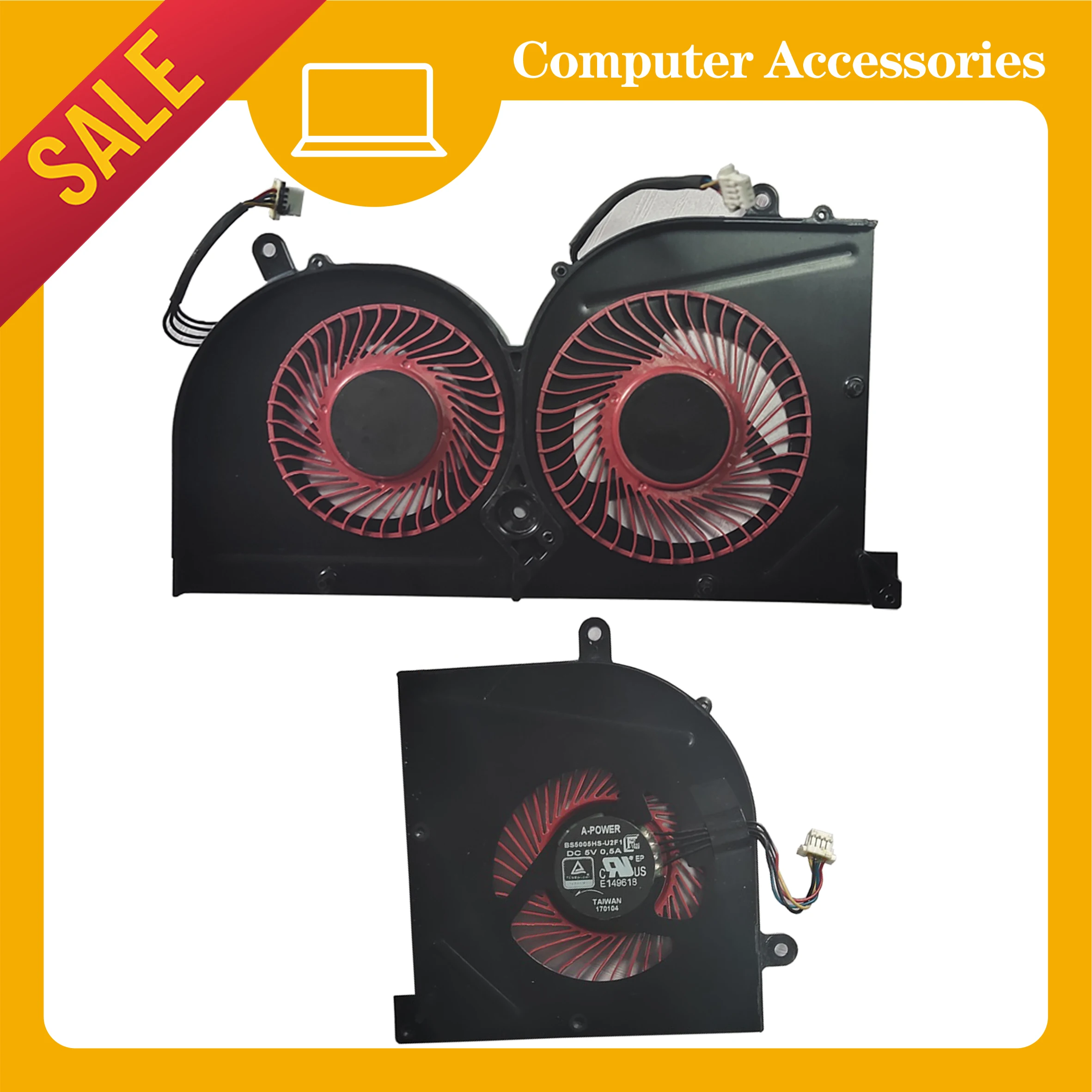 

Кулер для ЦП, подходит для ноутбука с графическим процессором, подходит для msi gs63vr gs63 gs73 gs73vr pro cu BS5005HS-U2F1 gpu BS5005