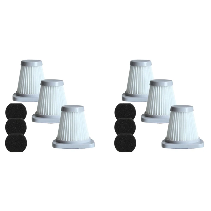 

Сменные фильтры HEPA для пылесоса Midea Sc861, Sc861a, 6 шт.