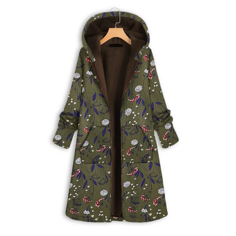 New 2022 Fall Retro Women's Regular Hooded Slim Fit Cotton Coat