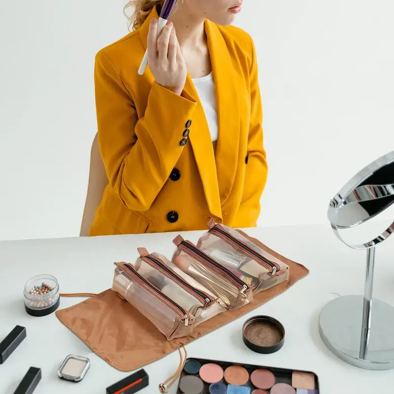 wana torba podróżna na przybory toaletowe Podróżny organizator do makijażu Przenośne torby przechowywania Składany organizer podróżny