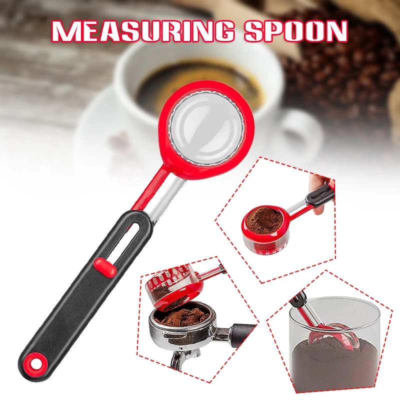 

Powder Adjustable Lever Measuring Spoon with Clear Scale Multipurpose Teaspoon Practical Home Kitchen Gadgets _WK
