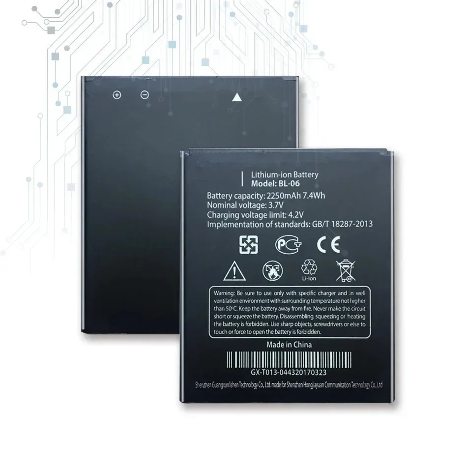 Аккумулятор для мобильного телефона BL-06 T6S BL06 BL 06 сменных аккумуляторов THL T6 Pro T6C