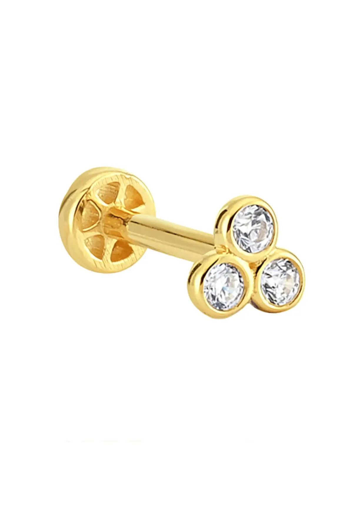 

Three Stone Gold Tragus Piercing