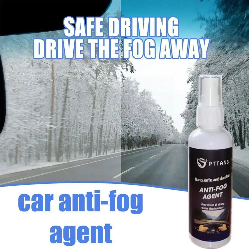 

100ML Auto Accessories Car Antifogging Agent Glasses Defogging Auto Car Car Helmet Agent Wash Anti-fog Spray Glass Coating F9V0