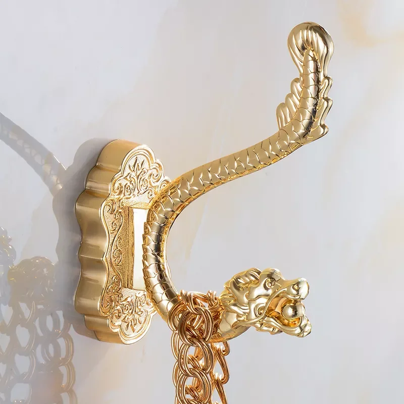 

Robe Hooks Metal Towel Hanger Hooks For Clothes Coat Hat Bag Hooks Wall Mount Bathroom Accessories Door Towel Hook Holder 8002