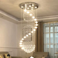 Modern K9 Crystal Round Shape Chandelier Elegant Hanging Pendant Lamptassel round Light Fixture Living Room kitchen Island