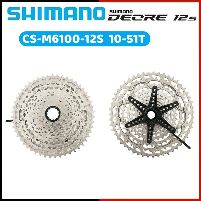 

SHIMANO Deore M6100 12 Speed Mountain Bike Flywheel 12V Variable 12Speed Flying 12S 10-51T M6100 Micro Spline Cassette M7100