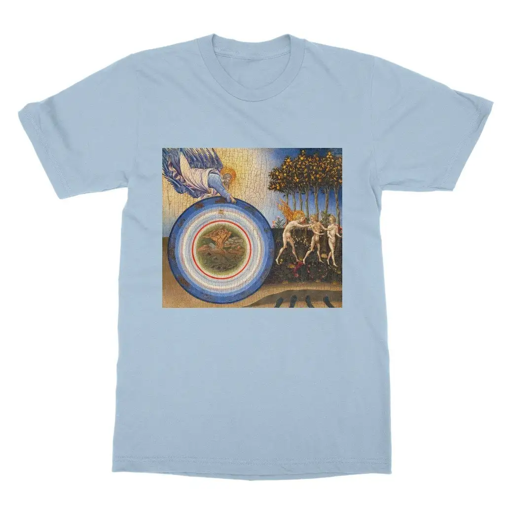 Классические мужские и женские футболки с надписью Создание изгнание из рая